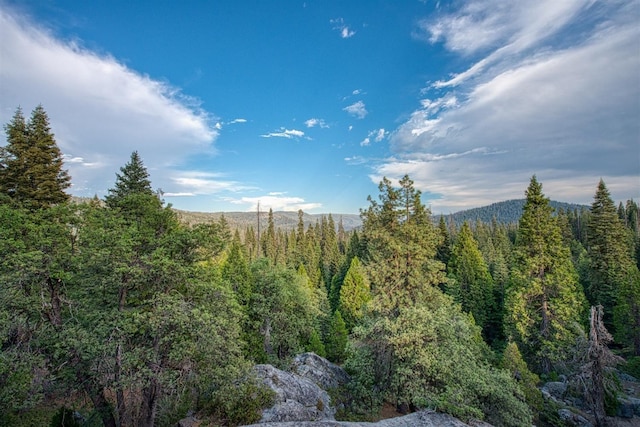 52180 Chahlip Ln, Shaver Lake, CA 93664 - view of mountain background with a heavily wooded area