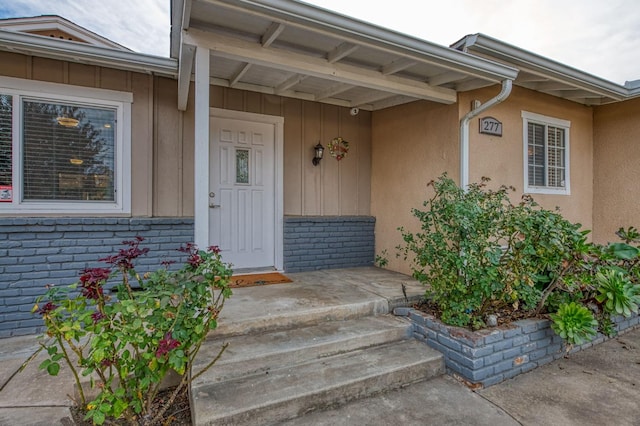 view of entrance to property