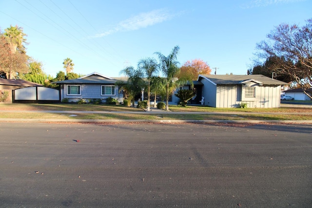 view of single story home