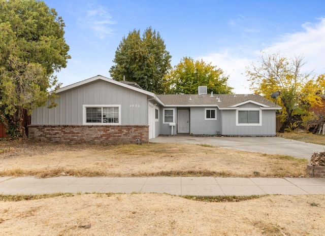 view of ranch-style home