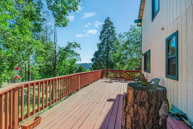 view of wooden terrace