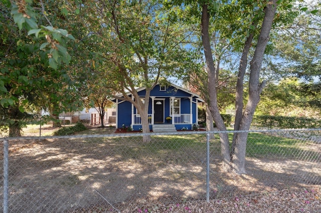 view of front of property featuring a porch