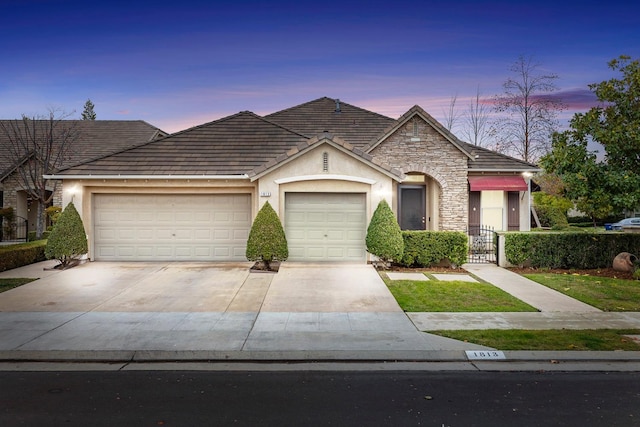 ranch-style house with a garage