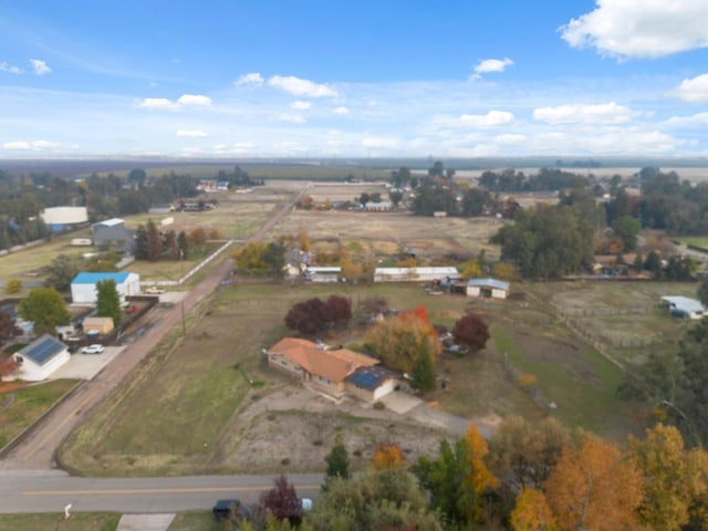 drone / aerial view with a rural view