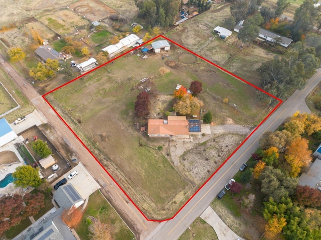 12713 Rd 37 Unit 1/2, Madera, CA 93636 - aerial view of property's location with property parcel outlined