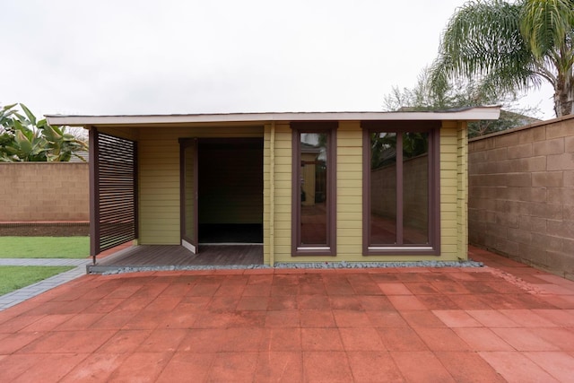 exterior space with a patio area