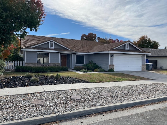 ranch-style house with a garage