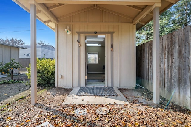 view of entrance to property