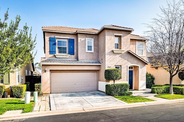 view of front of home featuring a garage