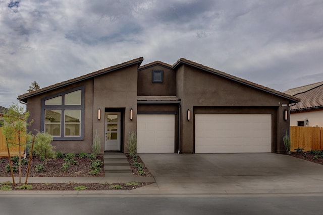 view of front of house featuring a garage