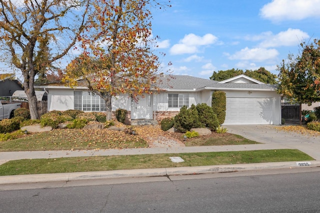 ranch-style house with a garage