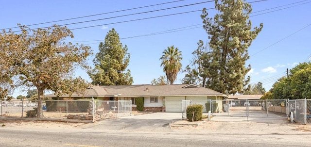 view of ranch-style home