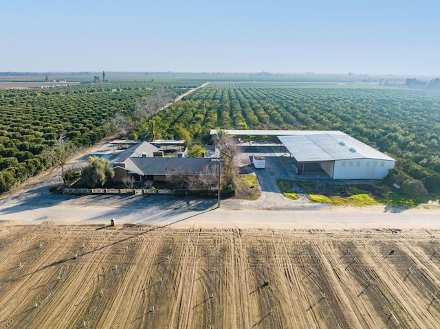 bird's eye view with a rural view