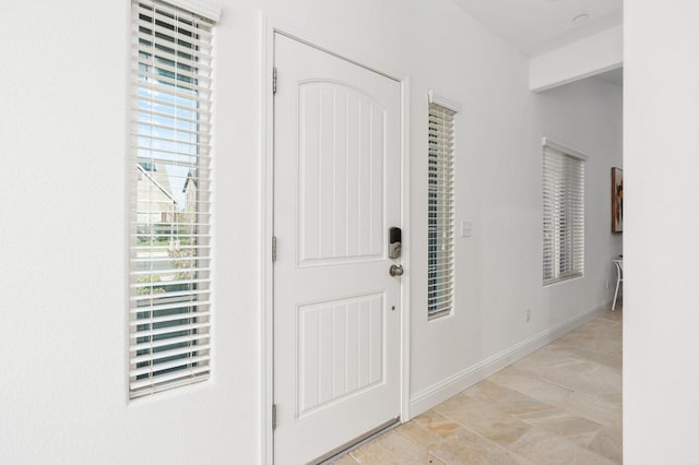 view of foyer entrance