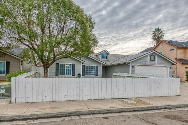 view of front of house featuring a garage