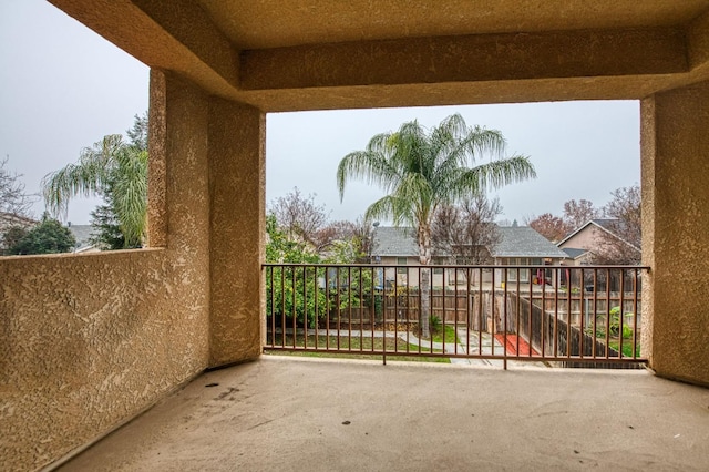 view of balcony