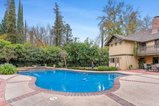 view of pool with a patio