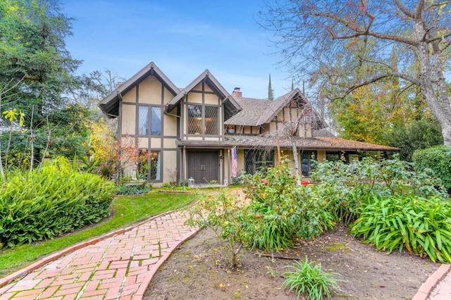 view of tudor house