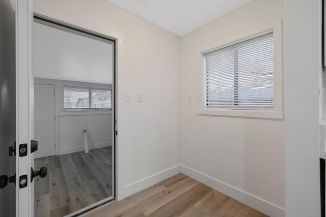 interior space featuring light hardwood / wood-style flooring