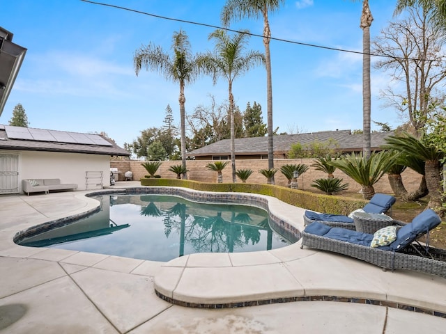 view of pool with a patio area