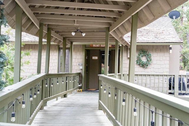 42135 Hanging Branch Rd, Shaver Lake, CA 93664 - view of wooden deck