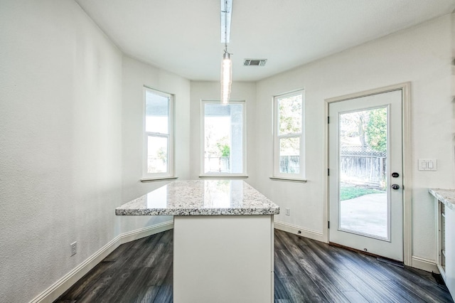 interior space featuring dark wood-type flooring