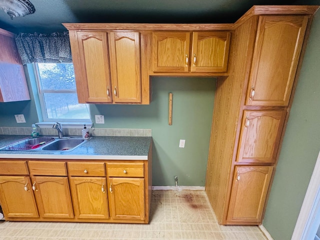 kitchen featuring sink