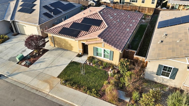 birds eye view of property