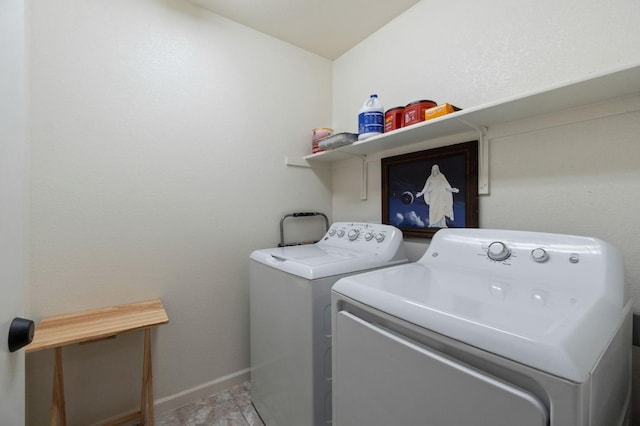 laundry area with washer and clothes dryer