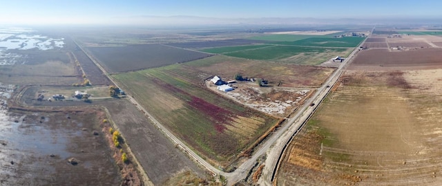 bird's eye view with a rural view