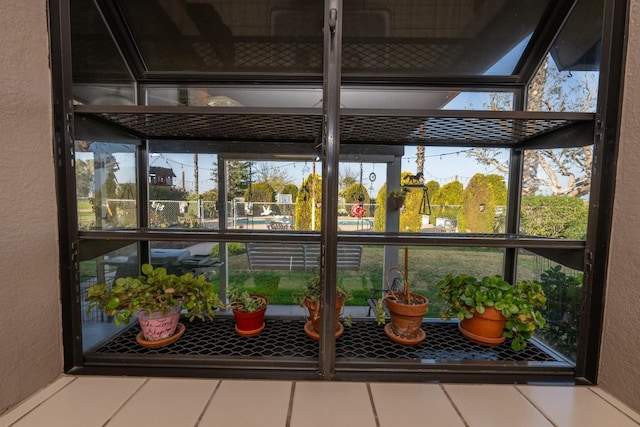 view of sunroom