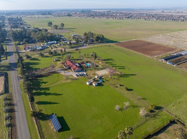 bird's eye view featuring a rural view