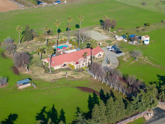 bird's eye view featuring a rural view