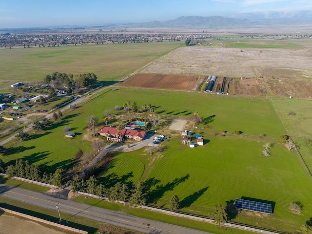 8510 E Nees Ave, Clovis, CA 93619 - aerial overview of property's location with rural landscape and mountains