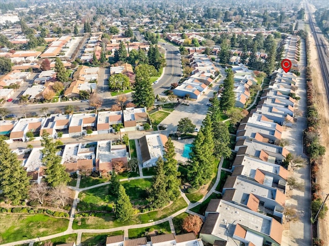 birds eye view of property featuring a residential view