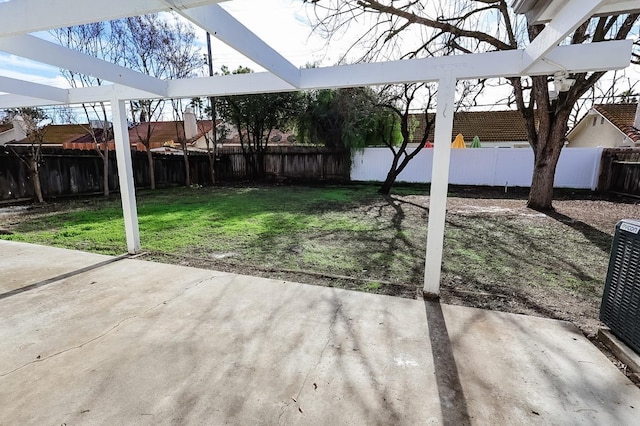 view of patio with central AC