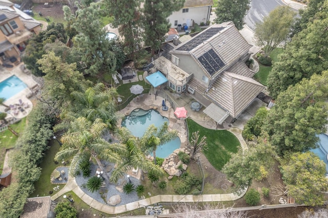 birds eye view of property