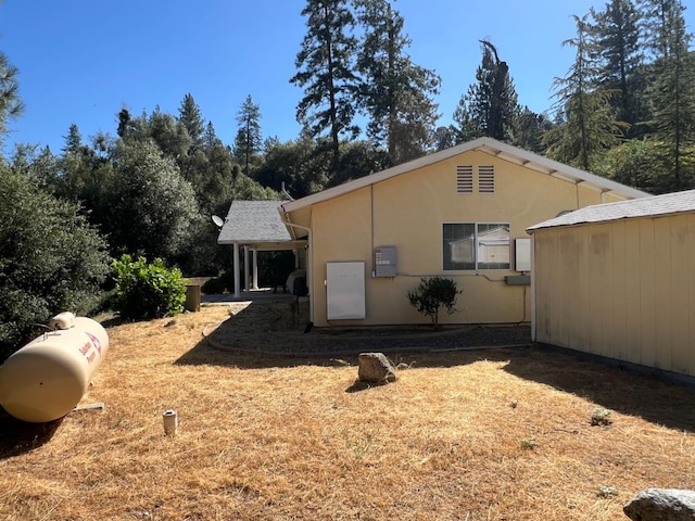 view of rear view of property