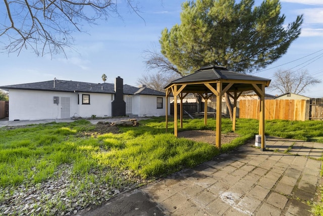 view of community with a gazebo