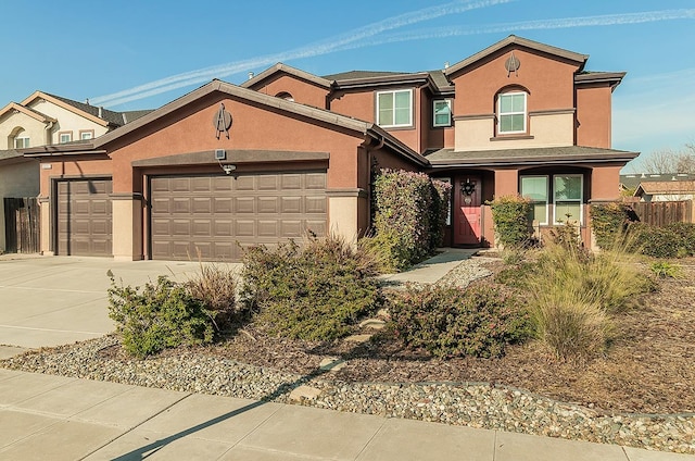 view of front of home featuring a garage