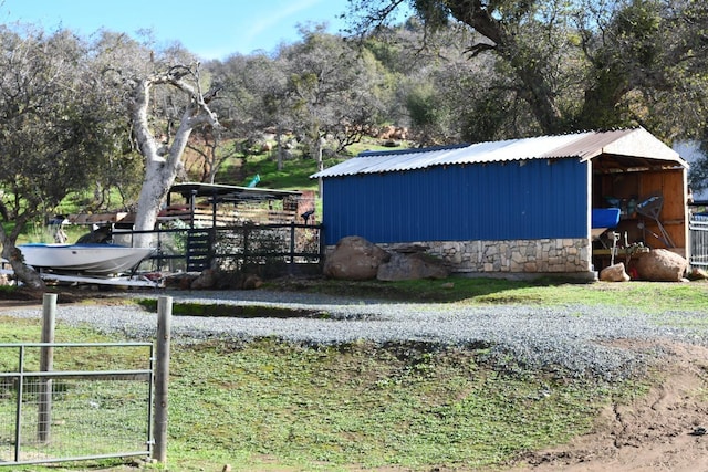 view of outdoor structure