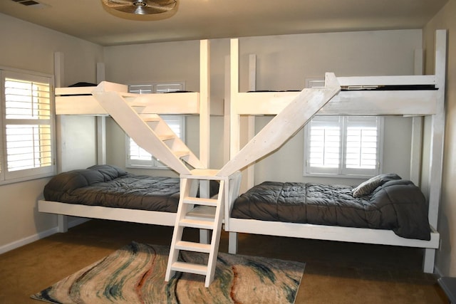 bedroom featuring carpet flooring