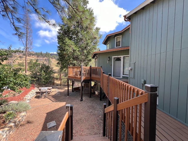 view of patio / terrace with a deck