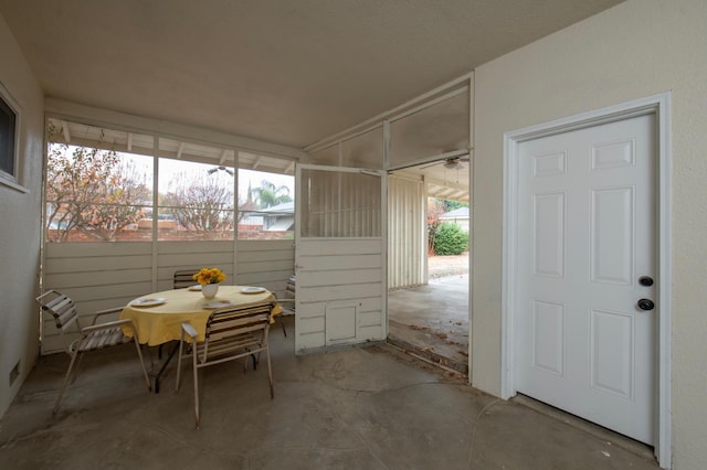 view of sunroom / solarium