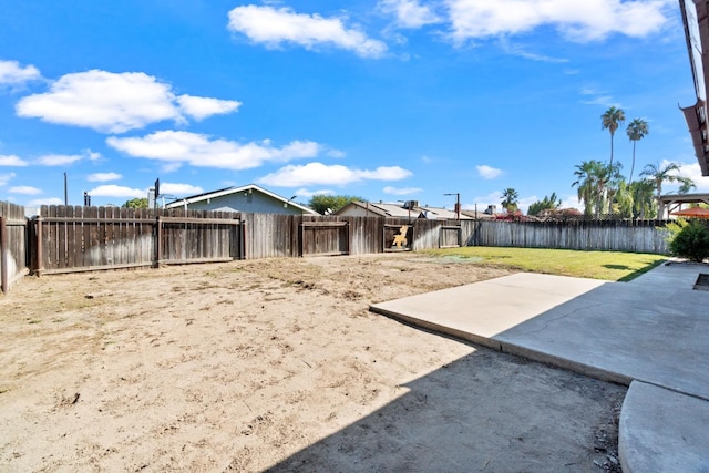 view of yard featuring a patio area