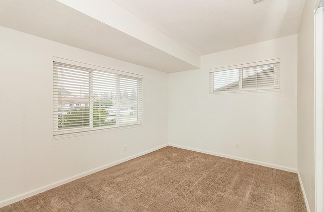 view of carpeted empty room