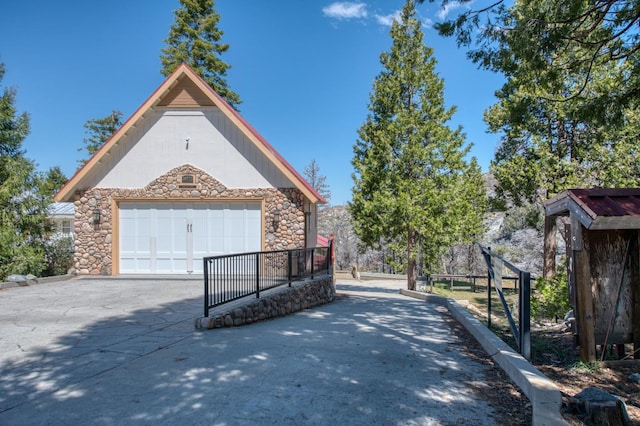 39722 Crest Point Ln, Shaver Lake, CA 93664 - exterior space with concrete driveway