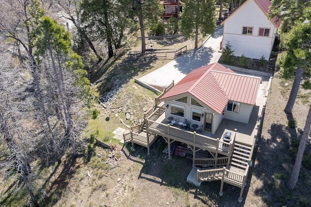 39722 Crest Point Ln, Shaver Lake, CA 93664 - view from above of property