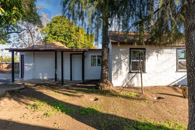 view of rear view of property