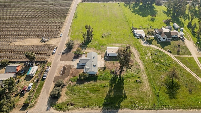 drone / aerial view with a rural view